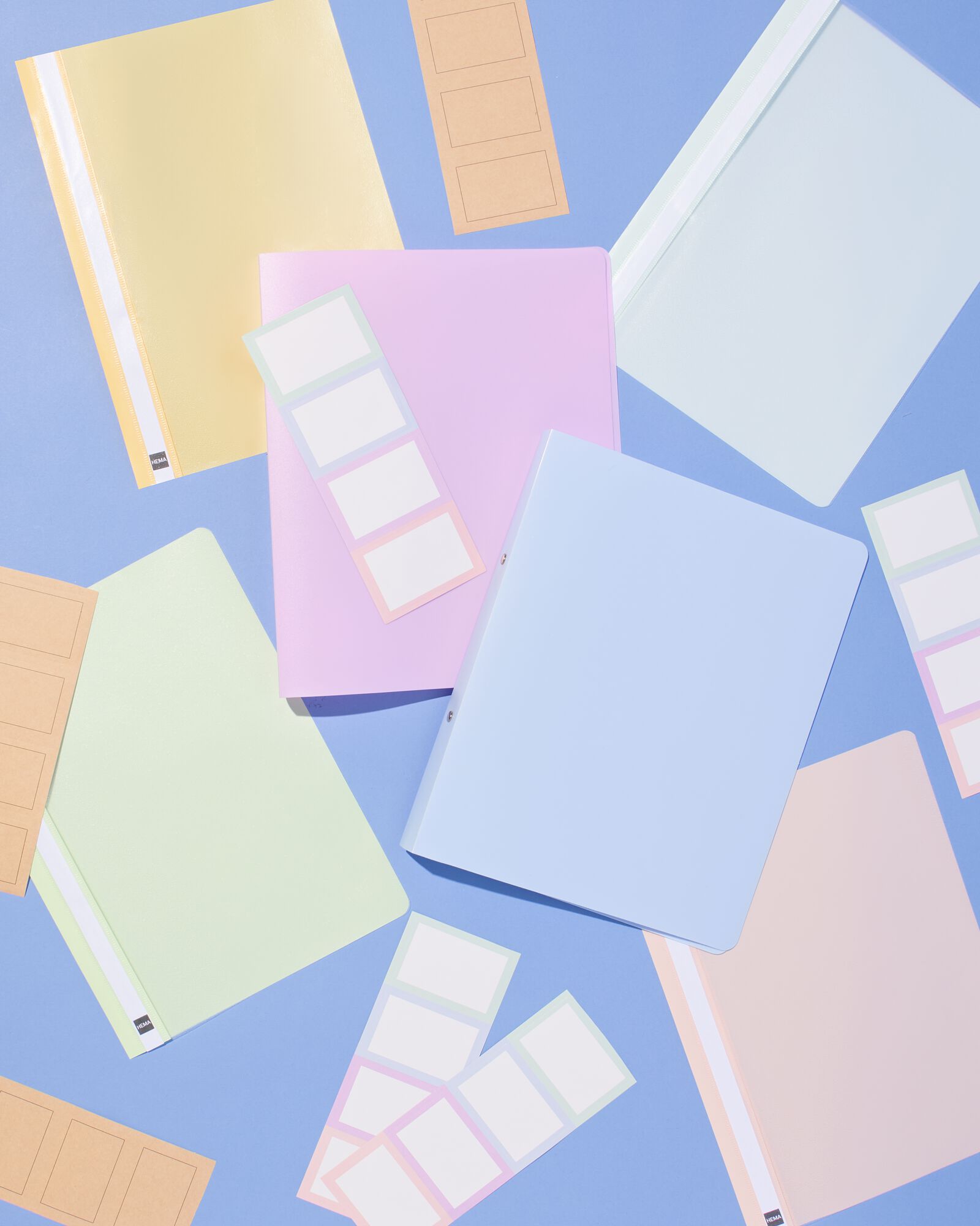 ringbandmap 2-rings A4 flexibel lichtblauw - 14850114 - HEMA